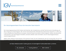 Tablet Screenshot of industriegaseverband.de